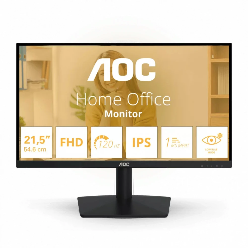 Монитор 21.5" AOC 22B15H2/01 IPS 1920x1080 120Hz 4ms 250 cd/m2 1000:1 VGA HDMI Черный