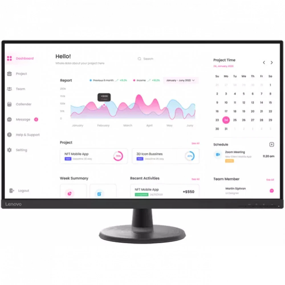 Монитор 32" Lenovo D32-40, Black — 2
