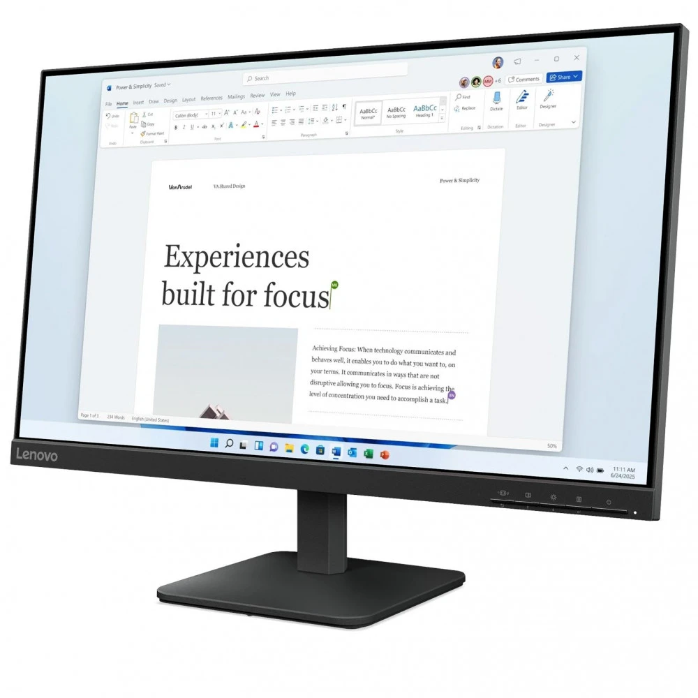 Монитор 23.8" Lenovo L24-4e, Raven Black — 3