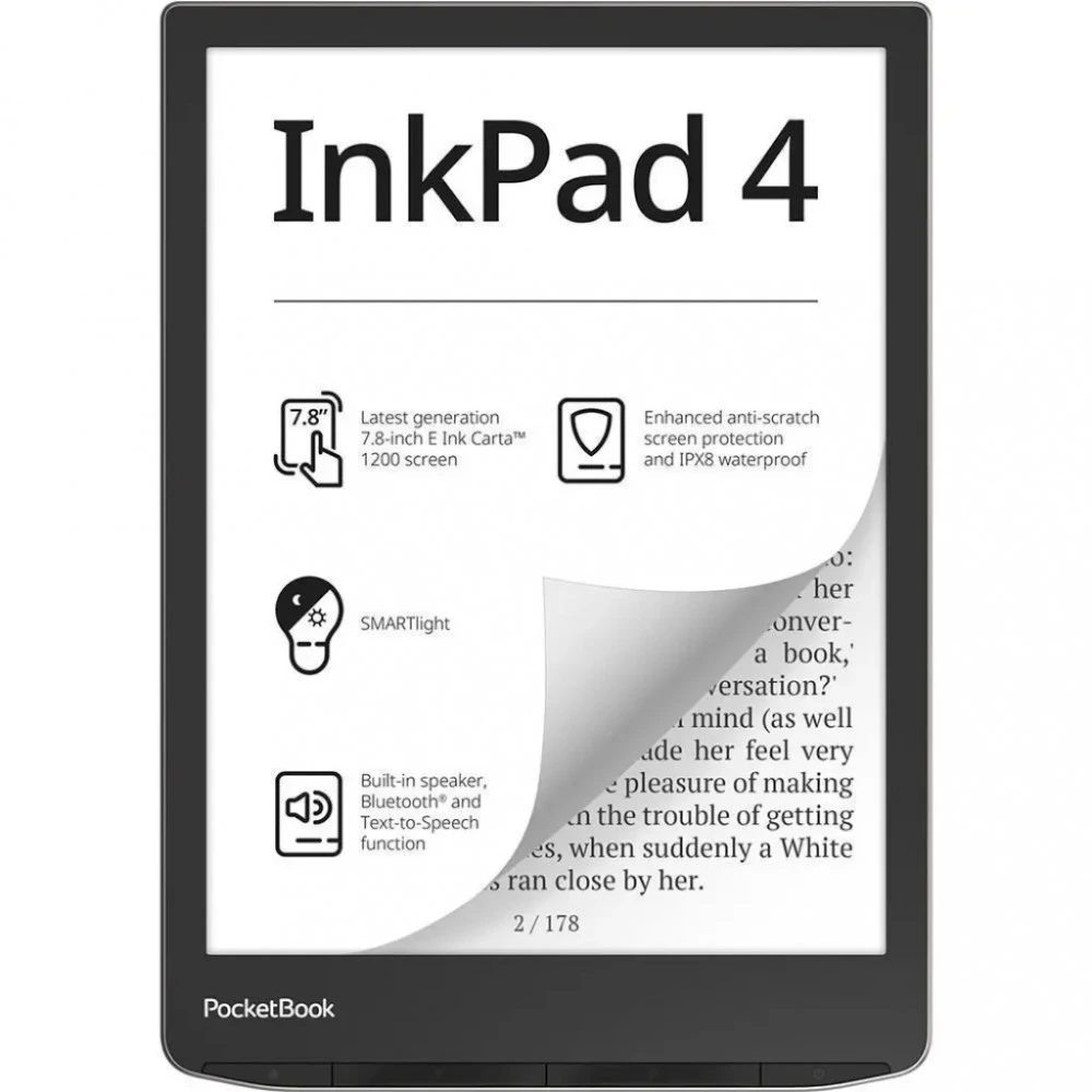 Электронная книга PocketBook PB743G серебряный — 5