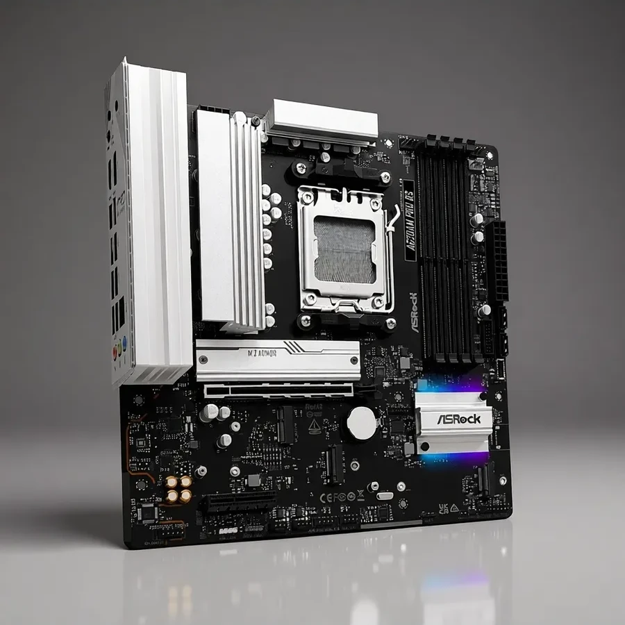 Материнская плата ASRock A620AM PRO-A AM5 4xDDR5 2xSATA3 RAID 3xM.2 Type-C HDMI mATX — 2