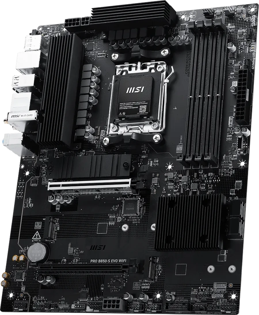 Материнская плата MSI PRO B850-S EVO WIFI AM5 B850 4xDDR5 4xSATA6G RAID 3xM.2 1xDP 1xHDMI ATX — 2