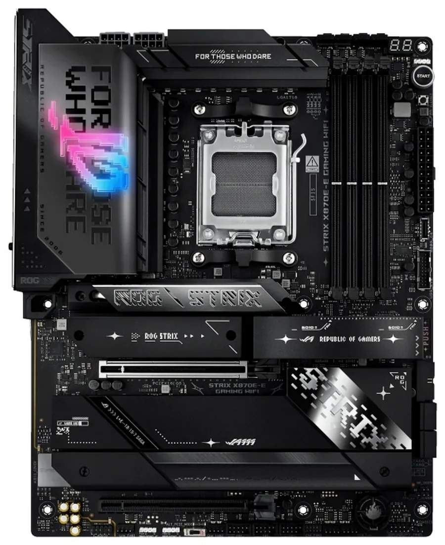 Сист.плата ASUS ROG STRIX X870E-E GAMING NEO, X870E, AM5, 4xDDR5, 2xPCI-E x16, 5xM2, SATA, HDMI, 2xUSB 4, WIFI7, BOX — 2