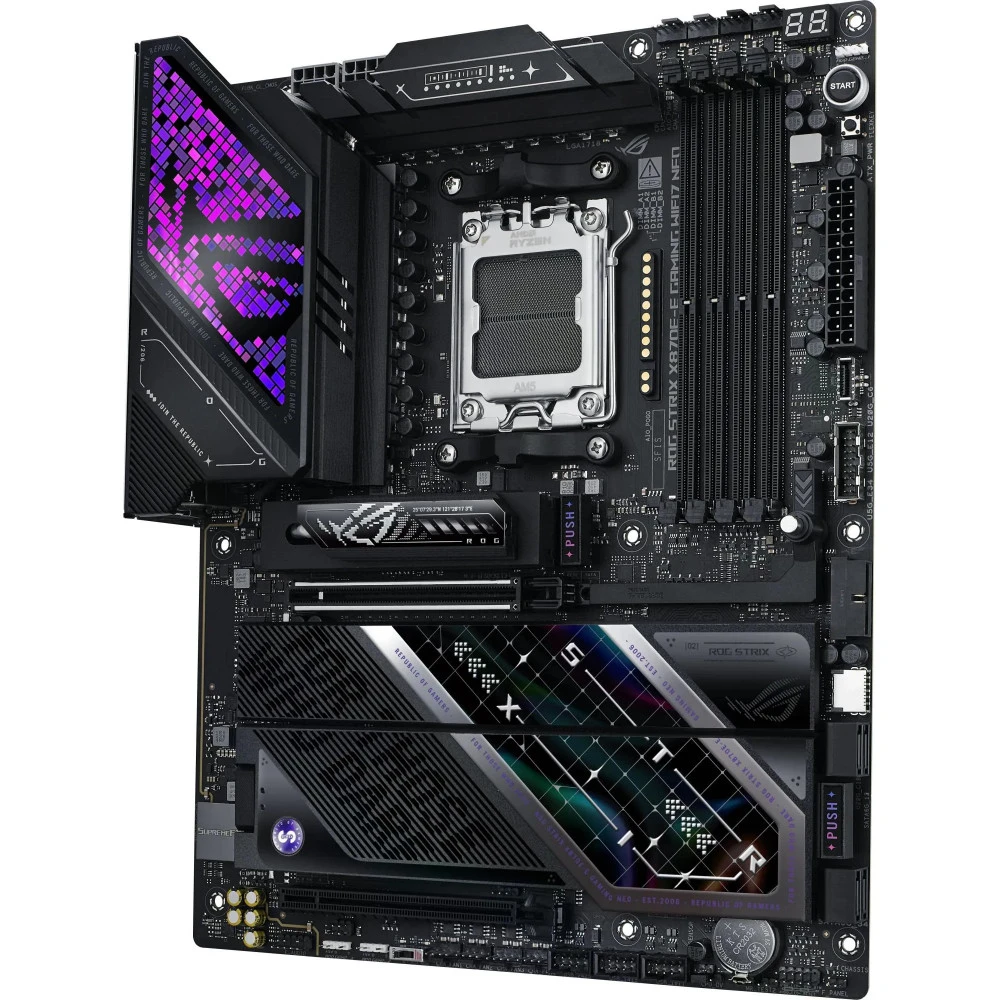 Сист.плата ASUS ROG STRIX X870E-E GAMING NEO, X870E, AM5, 4xDDR5, 2xPCI-E x16, 5xM2, SATA, HDMI, 2xUSB 4, WIFI7, BOX — 5