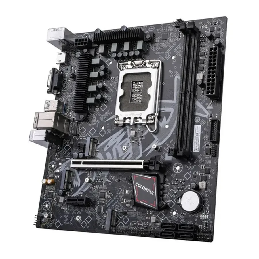 Материнская плата MB Socket1700, MATX, iB760 (VGA+HDMI) Colorful BATTLE-AX B760M-K D5 V21A, 2DDR5, PCIx16, PCIx1 — 3