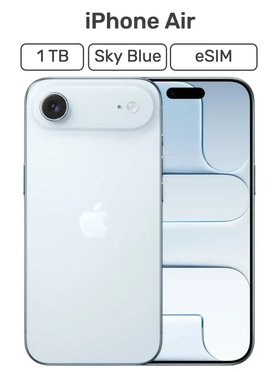 Смартфон iPhone Air, 1TB, Sky Blue