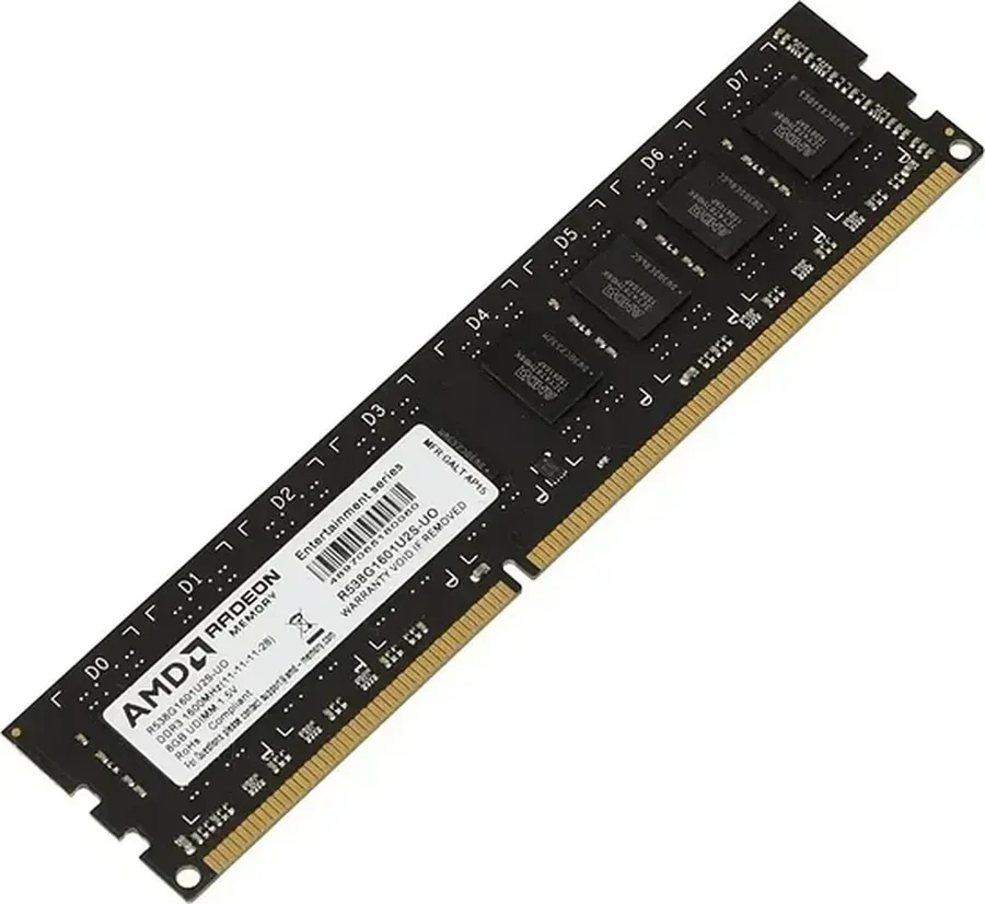 Оперативная память 8Gb DDR3 1600MHz AMD Radeon R5 Entertainment Series PC3-12800 R5S38G1601U2S — 2