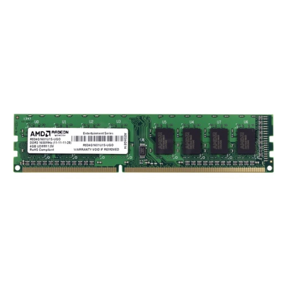 Оперативная память для ноутбука 4Gb DDR3L 1600MHz AMD Radeon R5 Entertainment Series R534G1601S1SL-U — 4
