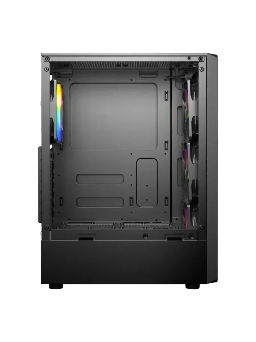 Корпус Wintek Miracle A01-B-M TG, ATX/Micro ATX, USB 1*3.0/2*2.0, 0.45mm, 4*12cm FRGB fan, Black — 5