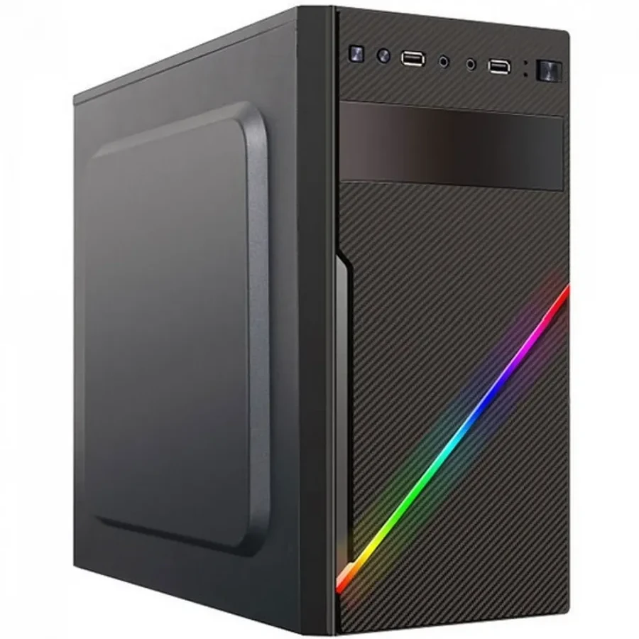 Компьютерный корпус APEX-V05, RGB, (400W), black, MATX — 3