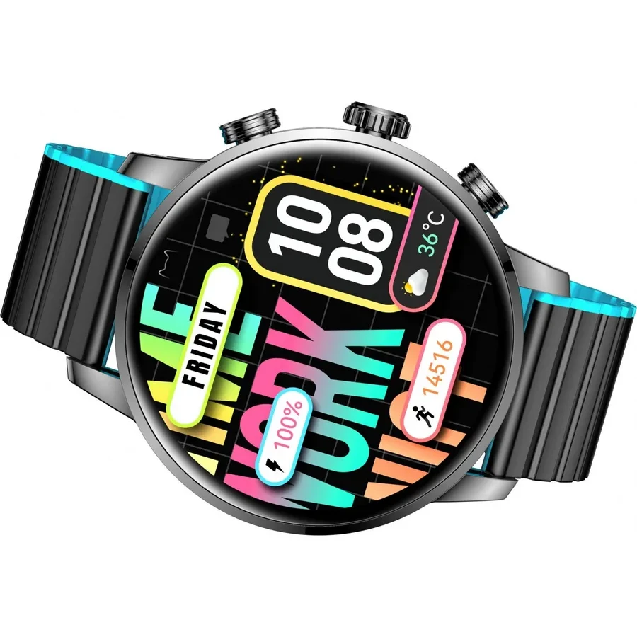 Смарт-часы Kieslect Calling Watch Kr2, 1.43" AMOLED, IP68, 360мАч, чёрный — 2