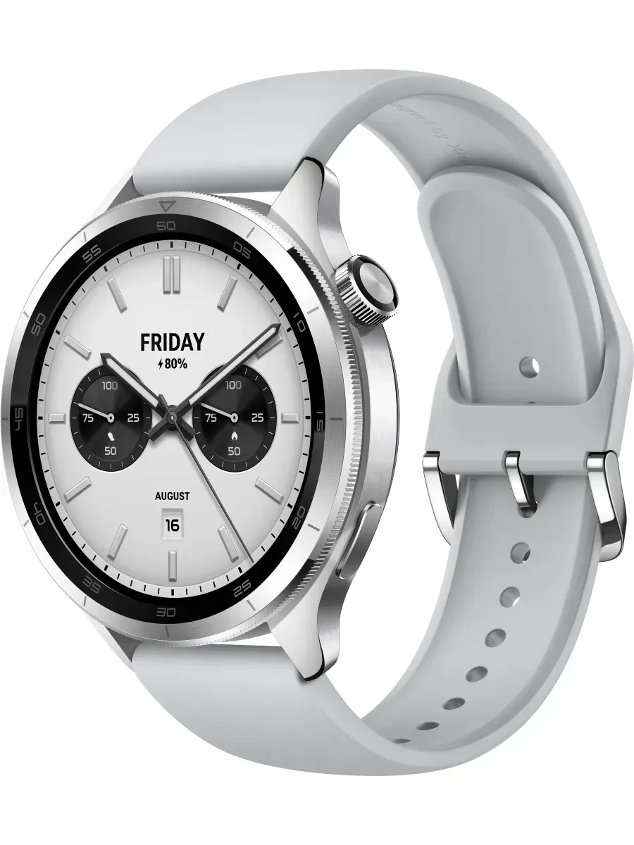Смарт-часы Xiaomi Watch S4, 1.43" AMOLED, GPS, серебристый — 2