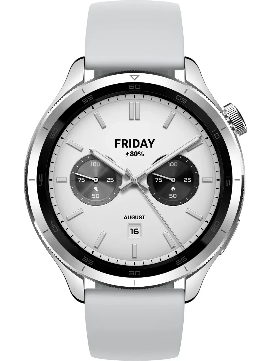 Смарт-часы Xiaomi Watch S4, 1.43" AMOLED, GPS, серебристый — 3