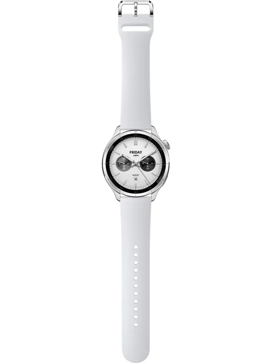 Смарт-часы Xiaomi Watch S4, 1.43" AMOLED, GPS, серебристый — 4