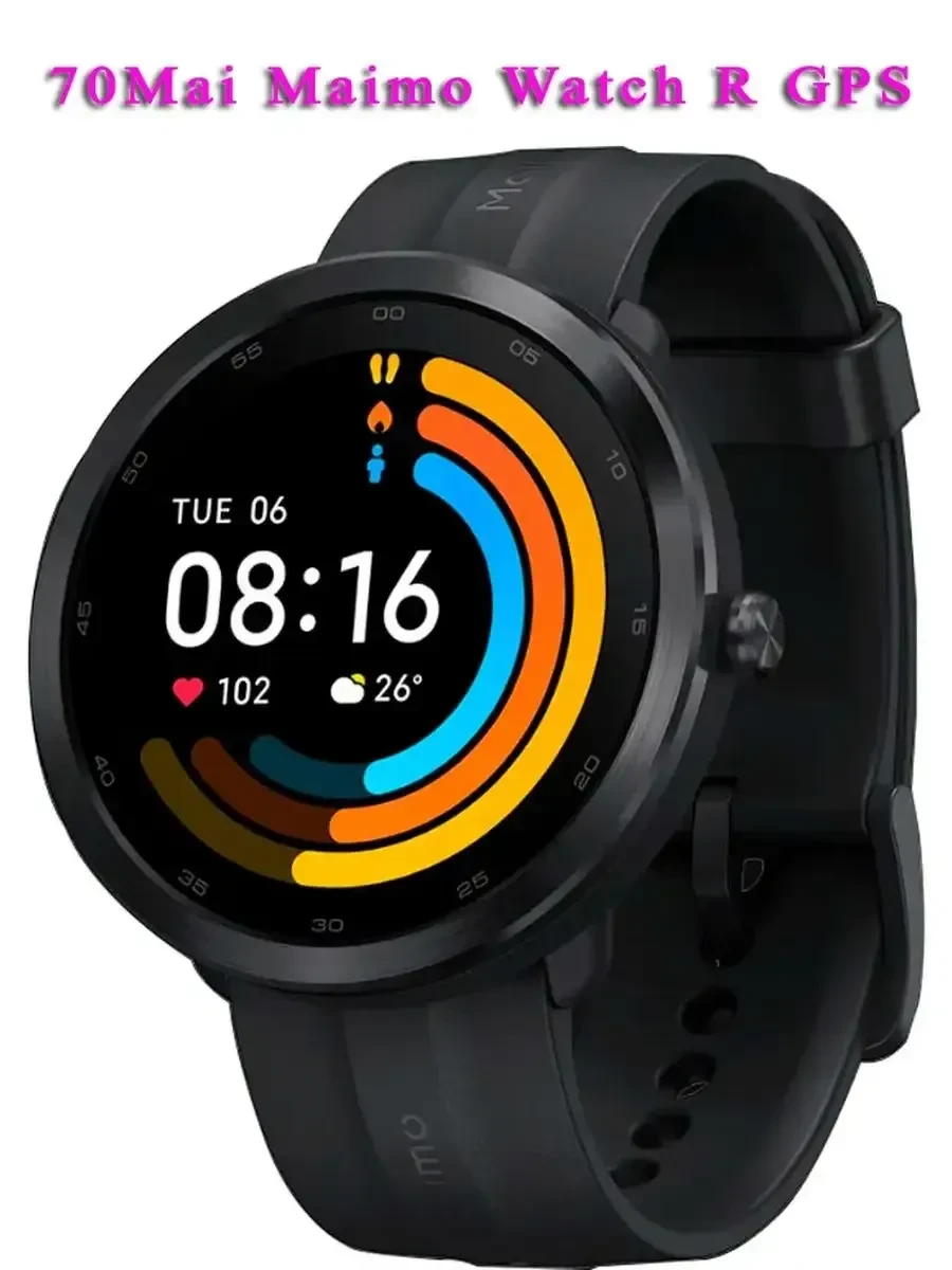 Смарт-часы 70Mai Maimo Watch R, GPS, чёрный