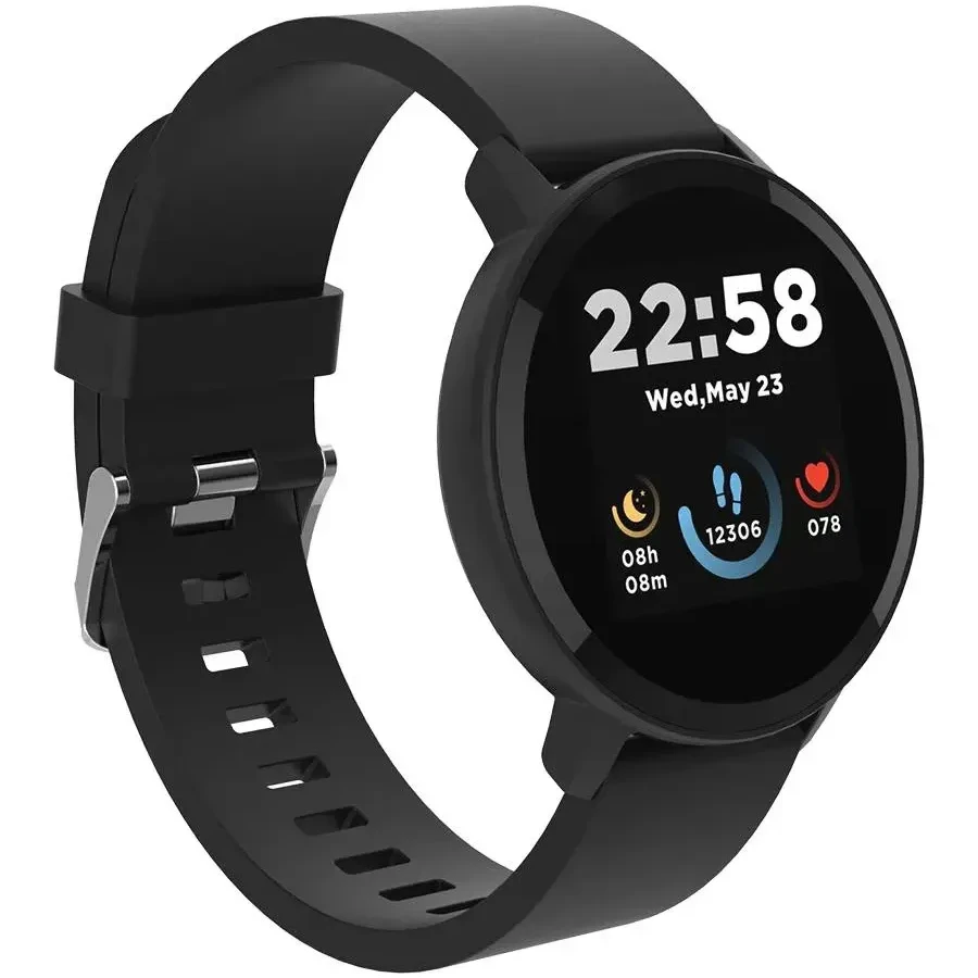 CANYON Lollypop SW-63 умные часы 1.3" IPS, чёрные — 2