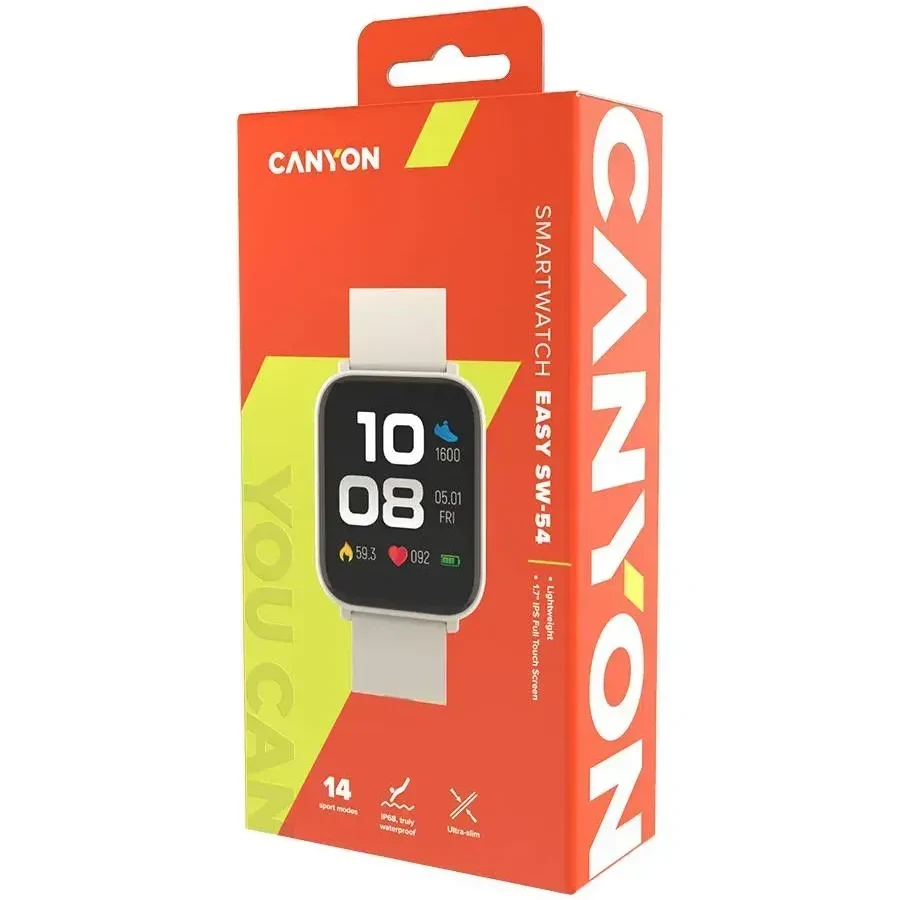 CANYON Easy SW-54 умные часы, бежевые — 4