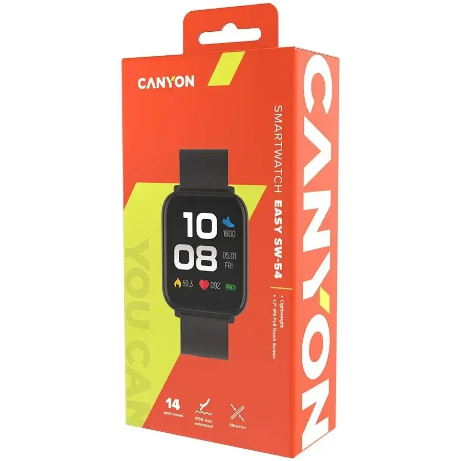 CANYON Easy SW-54 умные часы, чёрные — 4