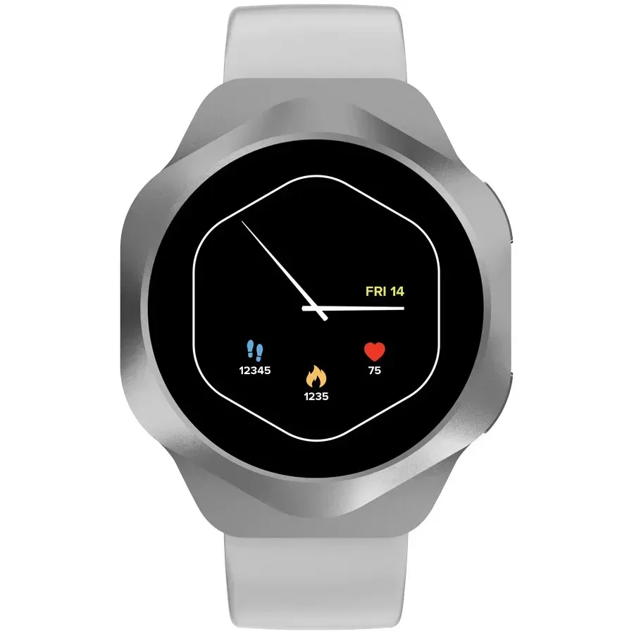 CANYON Smart Watch Hexagon 88 BT-CALL, серебристый