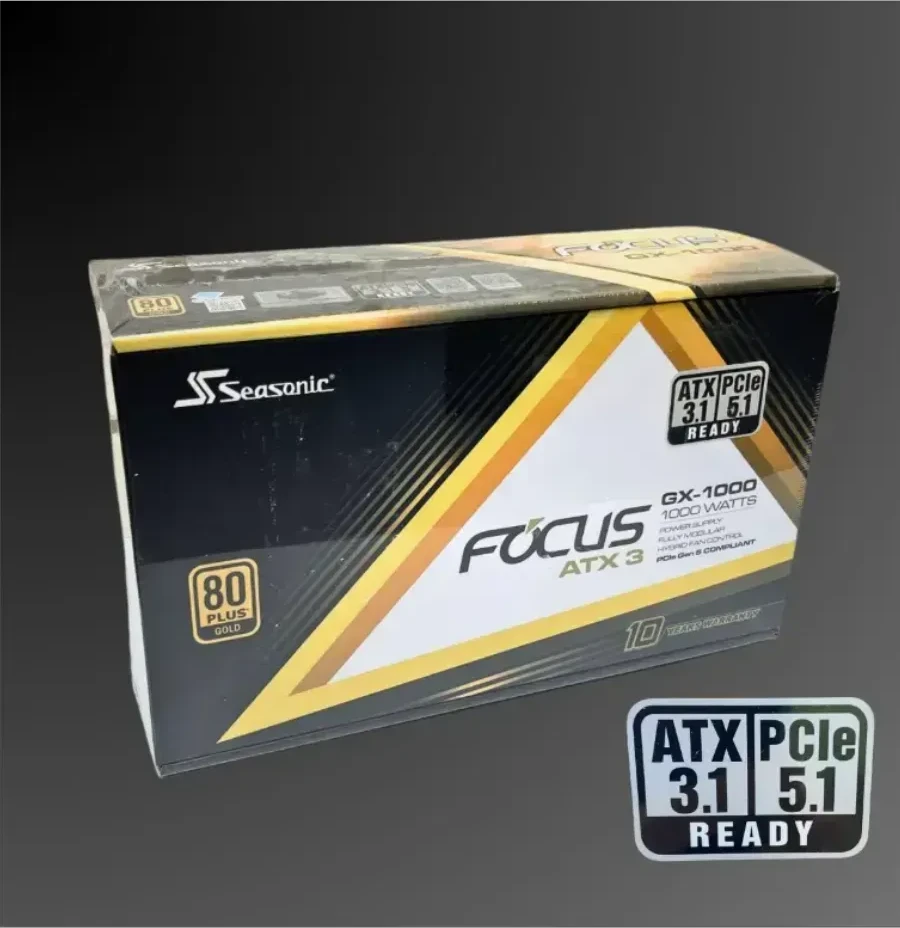 Блок питания Power supply ATX Seasonic Focus GX-1000, SRP-FGX102-A5A32SF, 80plus Gold, Modular, ATX3.0, 1000W — 3