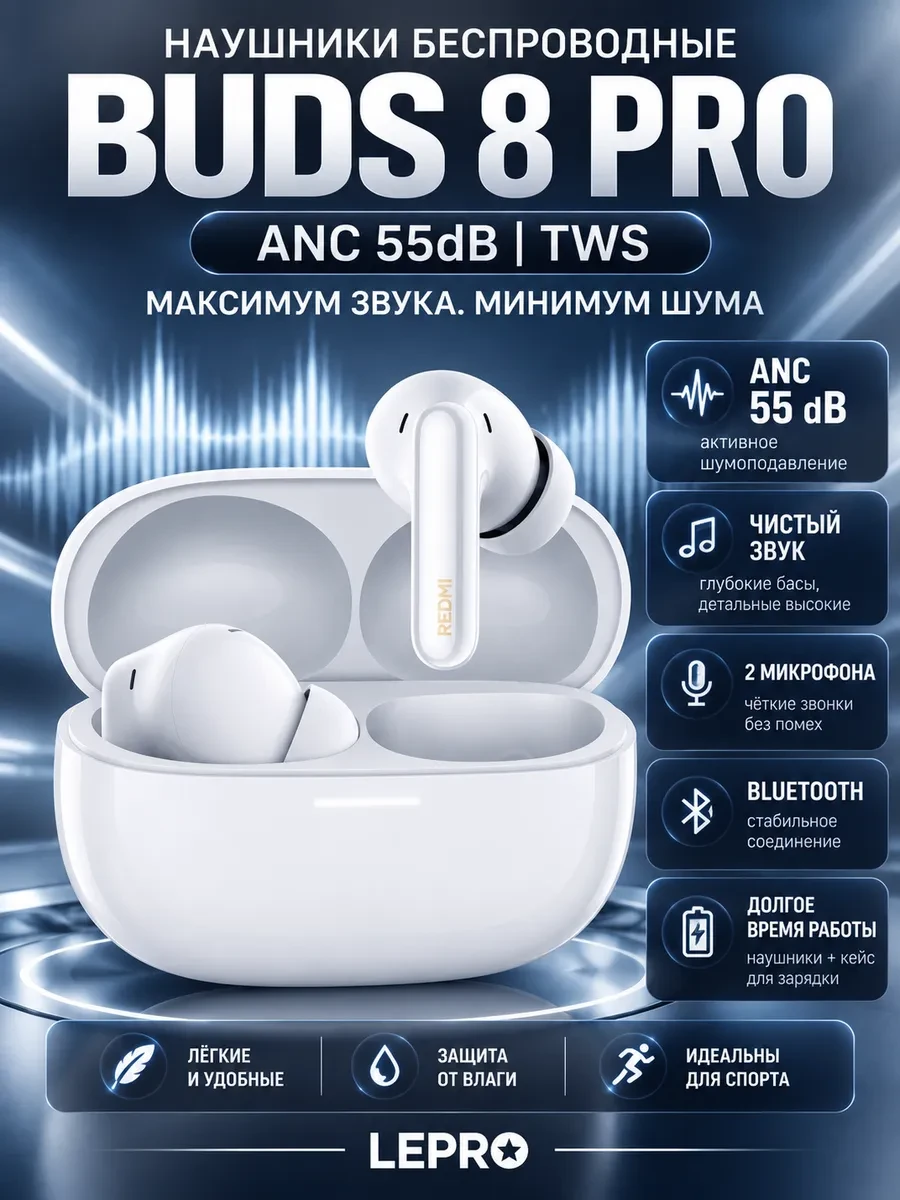 Наушники Redmi Buds 8 Pro Cloud White