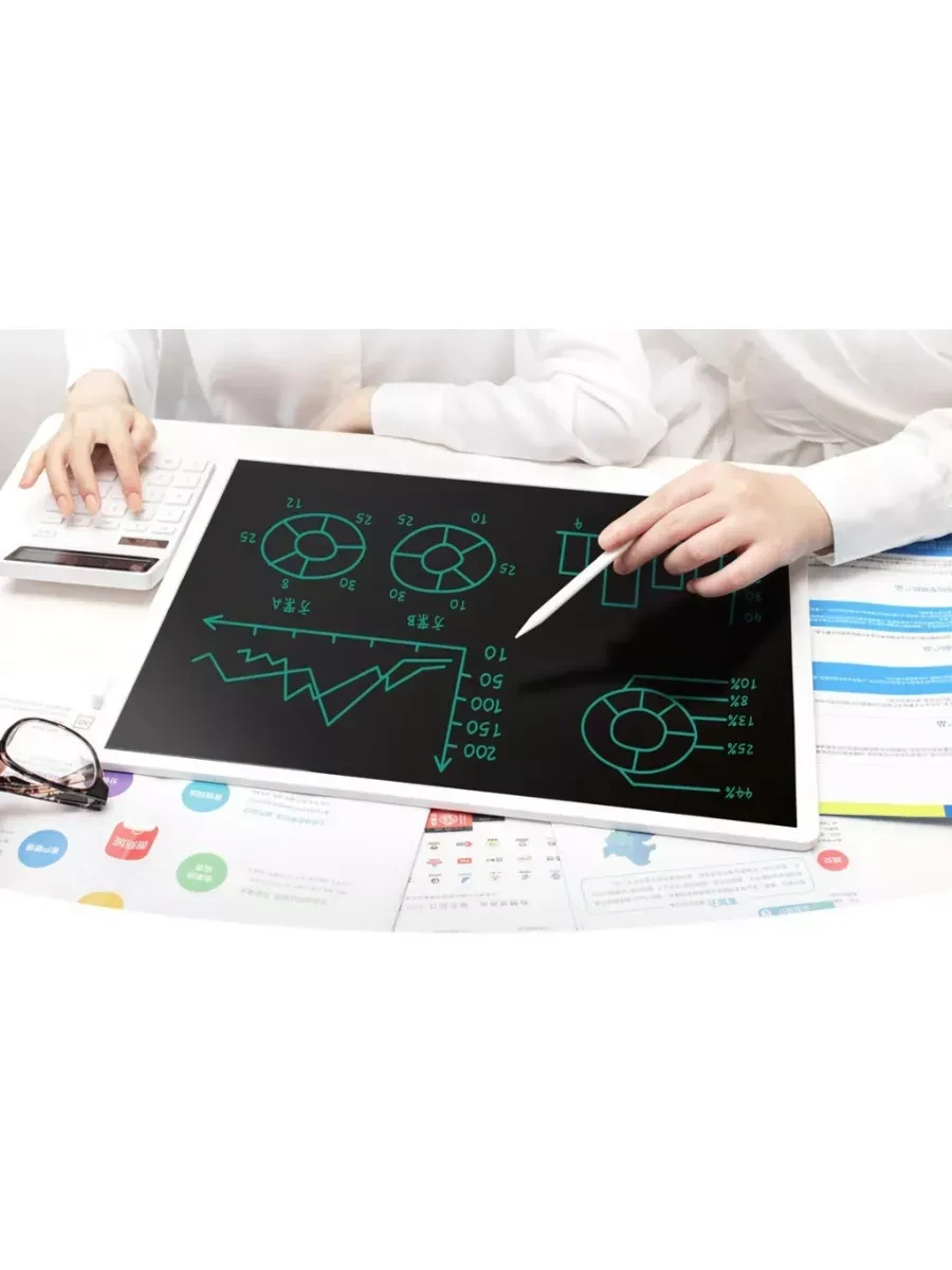 Планшет для рисования Xiaomi LCD Blackboard 13.5 inches XMXHB02WC, White — 3