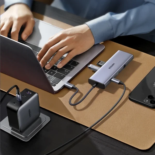 Конвертер Ugreen CM498 USB-C, HDMI, USB 3.2, SD/TF — 2