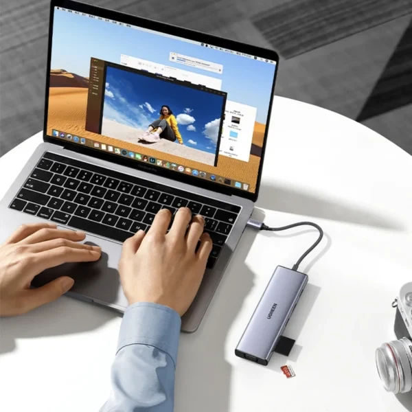 Конвертер Ugreen CM498 USB-C, HDMI, USB 3.2, SD/TF — 3
