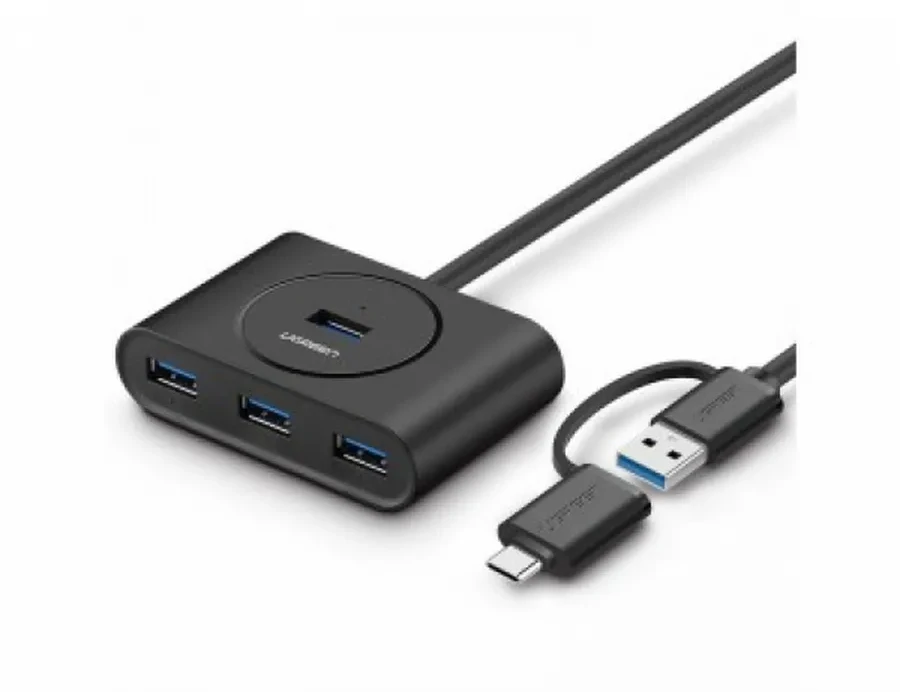 Hub UGREEN CR113 USB-C, 4 порта USB 3.0