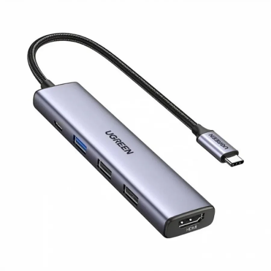 Конвертер UGREEN CM478, USB-C, HDMI/USB 3.0, 100W