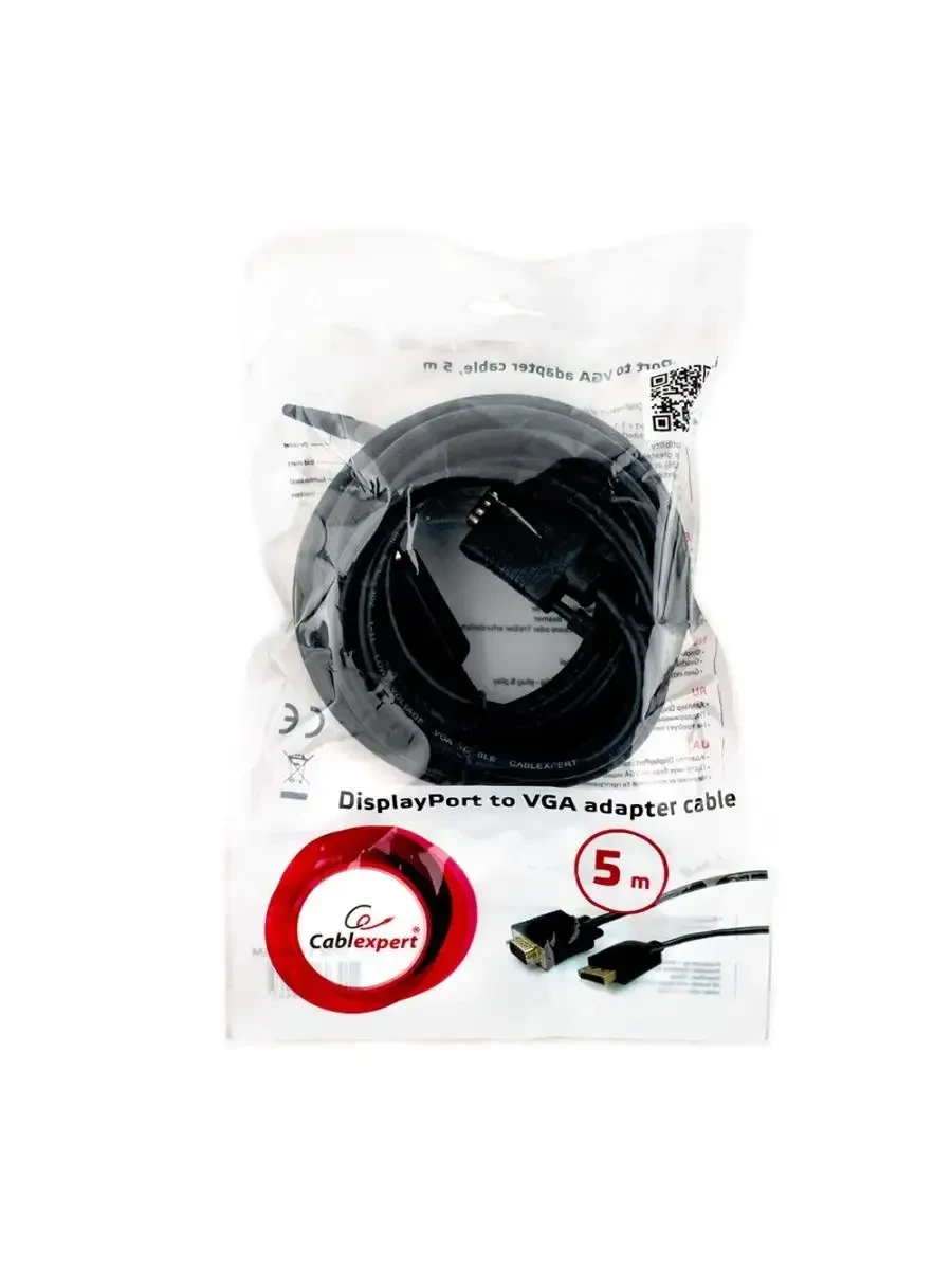 Кабель DisplayPort-VGA Cablexpert CCP-DPM-VGAM-5M, 5м