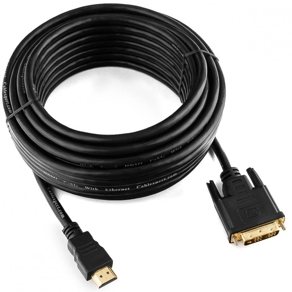 Кабель DVI-D-HDMI Cablexpert CC-HDMI-DVI-10MC, 10м — 2