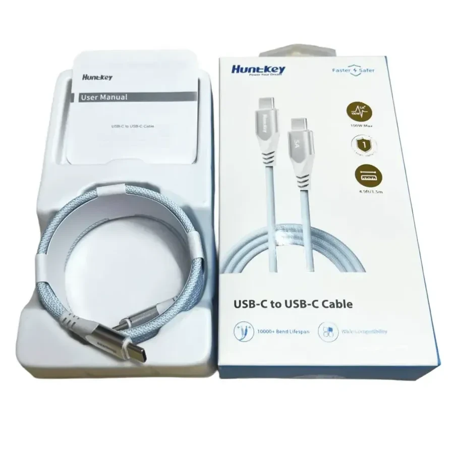 Кабель Huntkey HKCCC501502, USB Type-C Type-C — 3