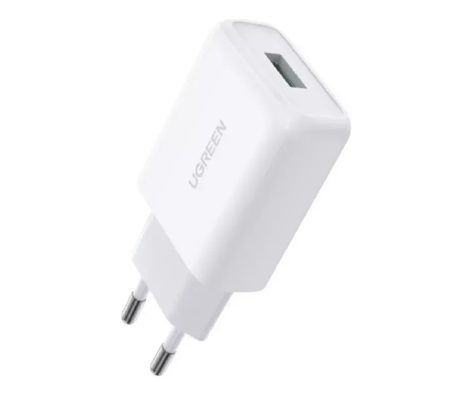 Зарядное устройство UGREEN QC3.0 USB, белое