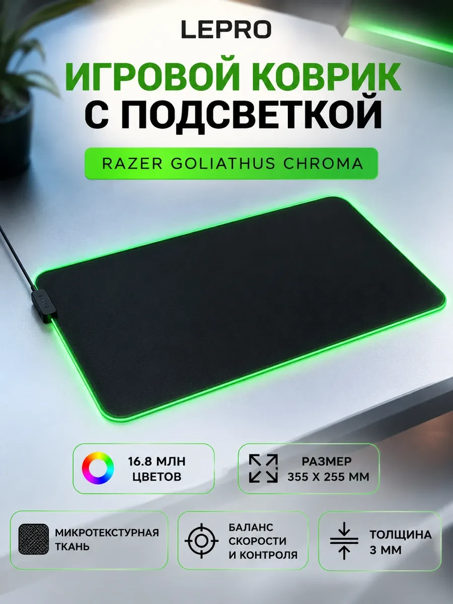 Коврик для компьютерной мыши Razer Goliathus Chroma