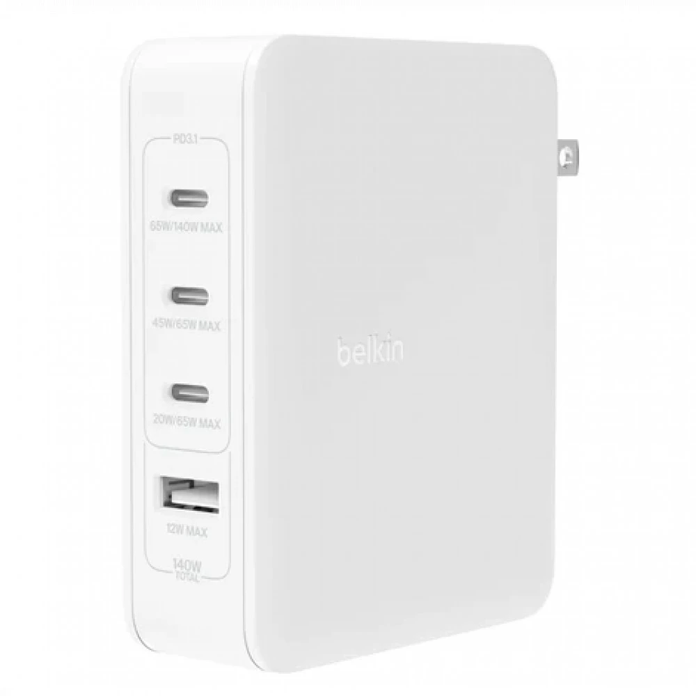 Зарядное устройство 140W GaN, 4 USB, UK/EU/US — 4