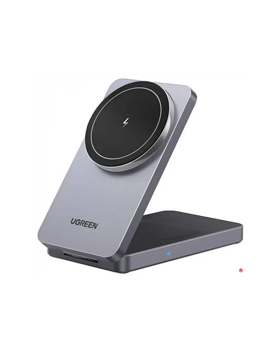 Беспроводная зарядка Ugreen W528, 15W, 2-в-1, магнитная