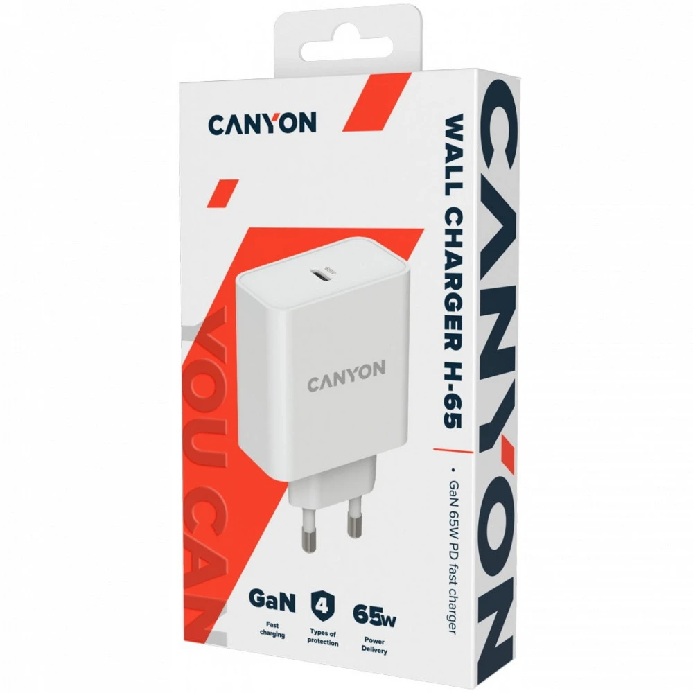 CANYON H-65 GaN зарядное устройство 65W USB-C — 5