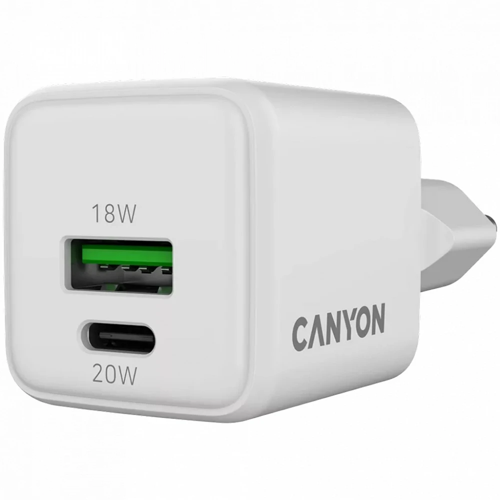 CANYON CU20AC GaN зарядное устройство 20W PD EU — 3
