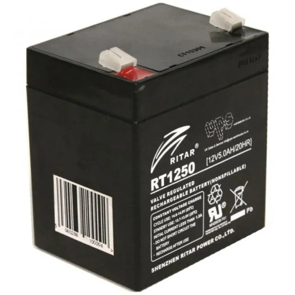 Батарея Ritar RT1250, 12В 5Ач, свинцово-кислотная — 4