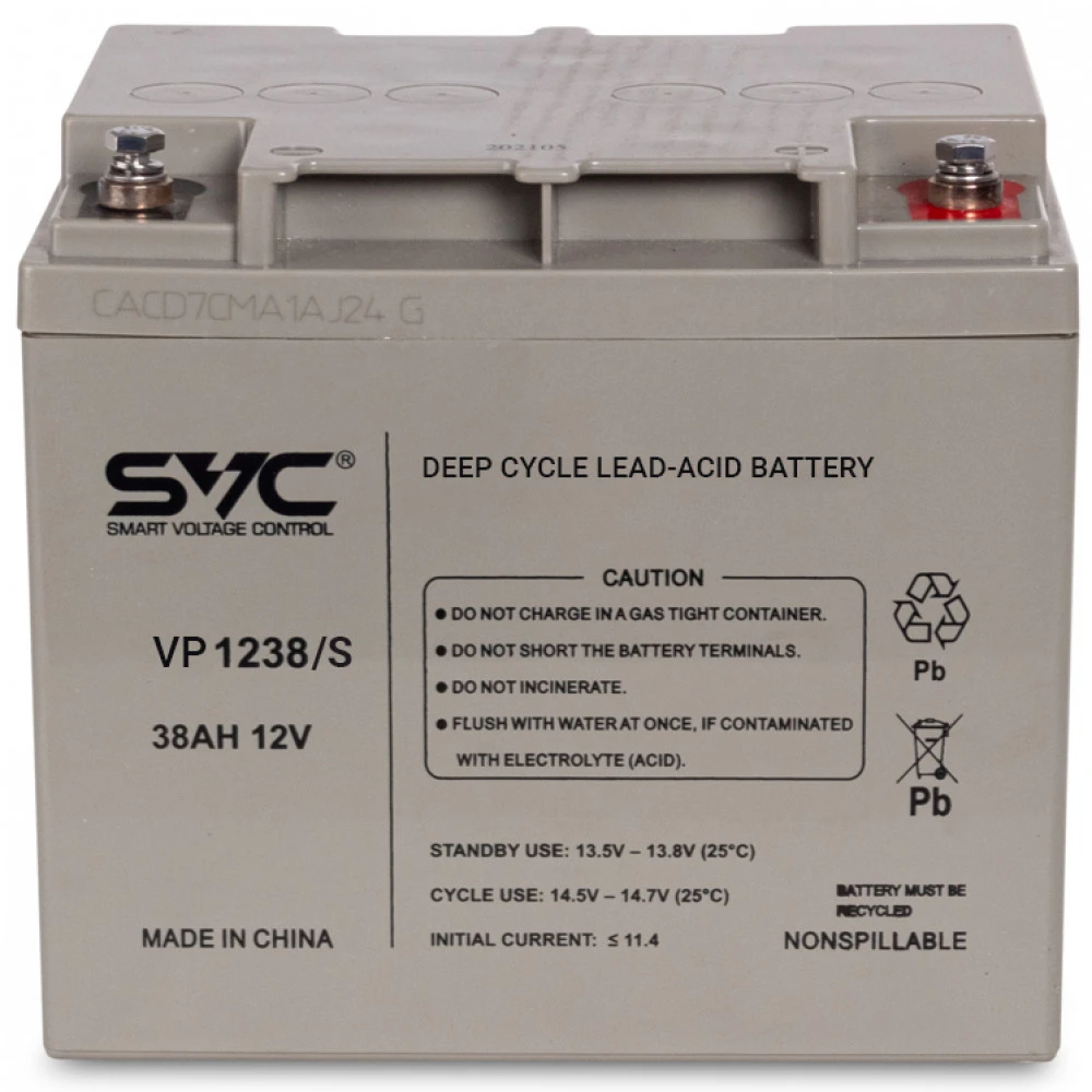 Батарея SVC VP1238/S, 12В 38Ач, свинцово-кислотная — 3