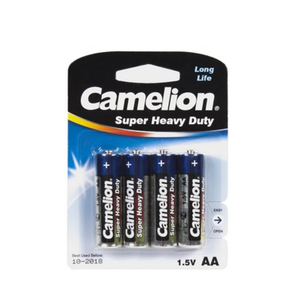 Батарейка CAMELION R6P-BP4B, AA 1.5V 1050mAh, 4шт — 2