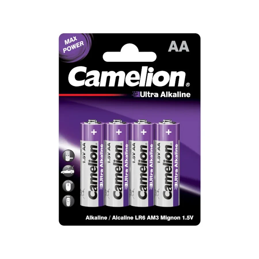 Батарейка CAMELION LR6-BP4UT, AA 1.5V 2700mAh Ultra Alkaline, 4шт