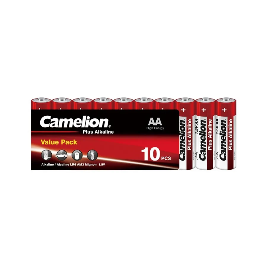 Батарейка CAMELION LR6-SP10-DA, AA 1.5V 2700mAh Plus Alkaline, 10шт — 2