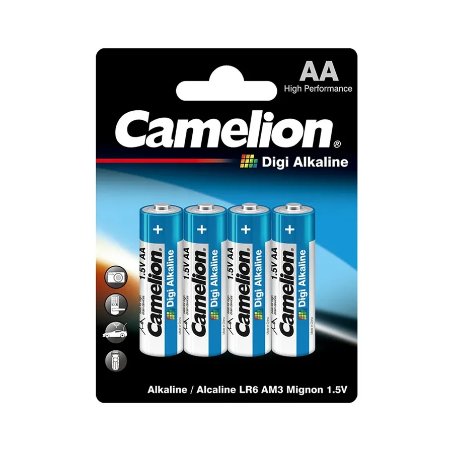 Батарейка CAMELION LR6-BP4DG, AA 1.5V 2700mAh Digi Alkaline, 4шт