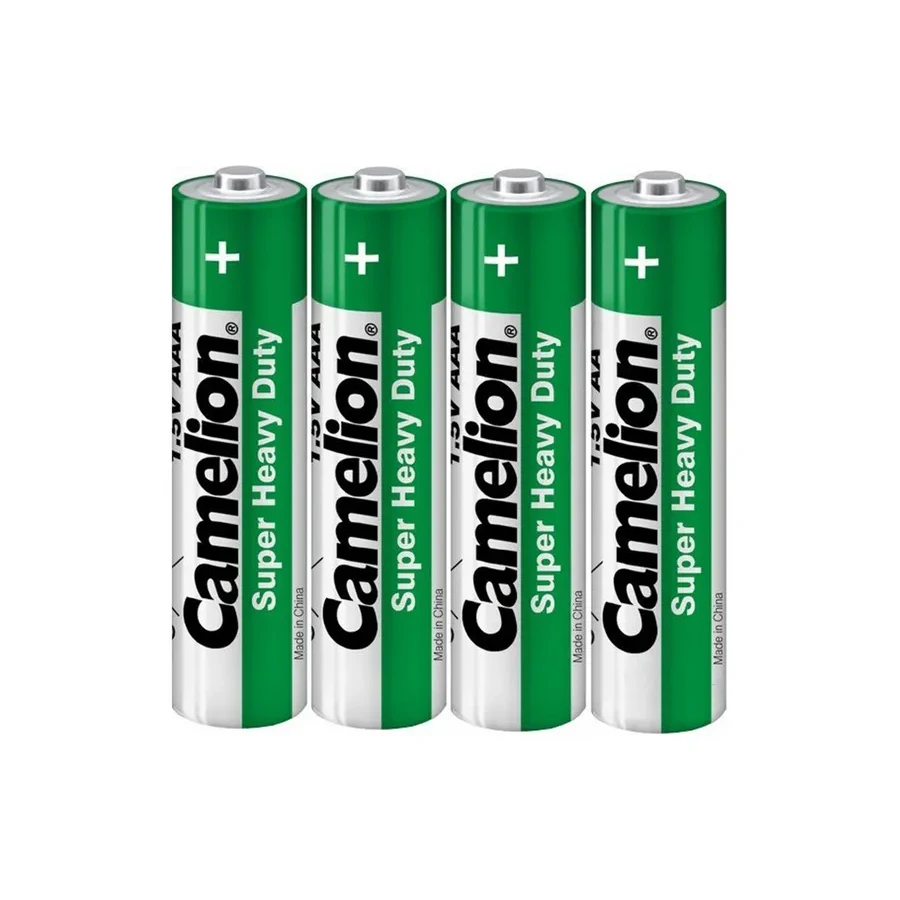 Батарейка CAMELION R03P-SP4G, AAA 1.5V 550mAh Super Heavy Duty, 4шт