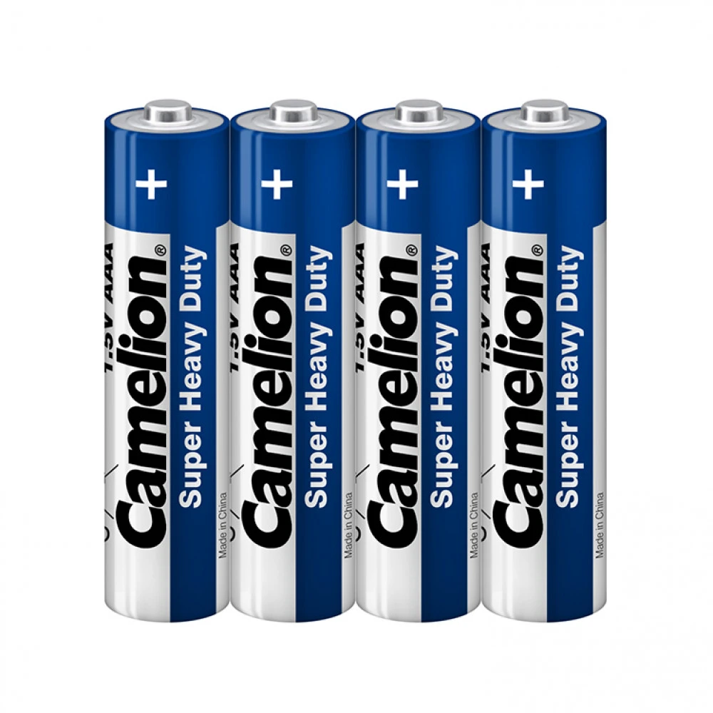 Батарейка CAMELION R03P-SP4B, AAA 1.5V 470mAh Super Heavy Duty, 4шт