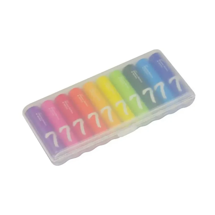 Батарейка Xiaomi AAA Rainbow Batteries, LR03 1.5V щелочная, 10шт