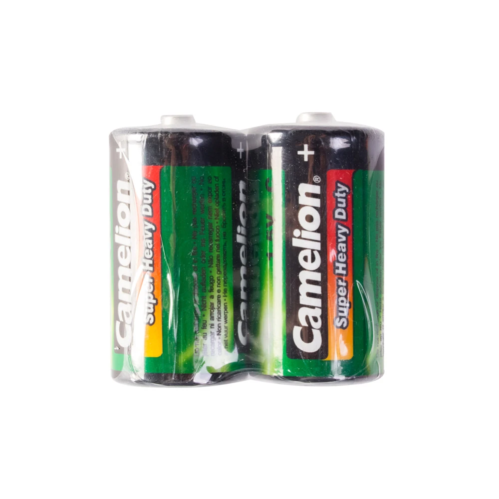 Батарейка CAMELION R14P-SP2G, C 1.5V Super Heavy Duty, 2шт — 2