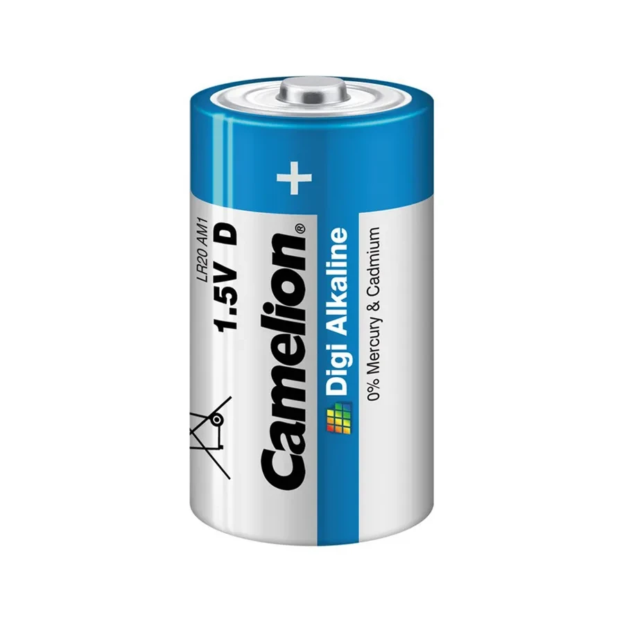 Батарейка CAMELION LR20-BP2DG, D 1.5V 20000mAh Digi Alkaline, 2шт